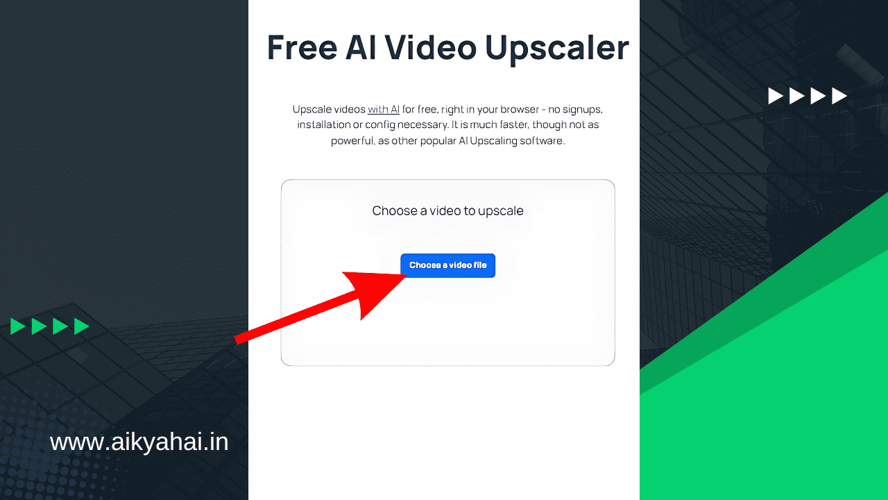 free ai video upscaler for free online