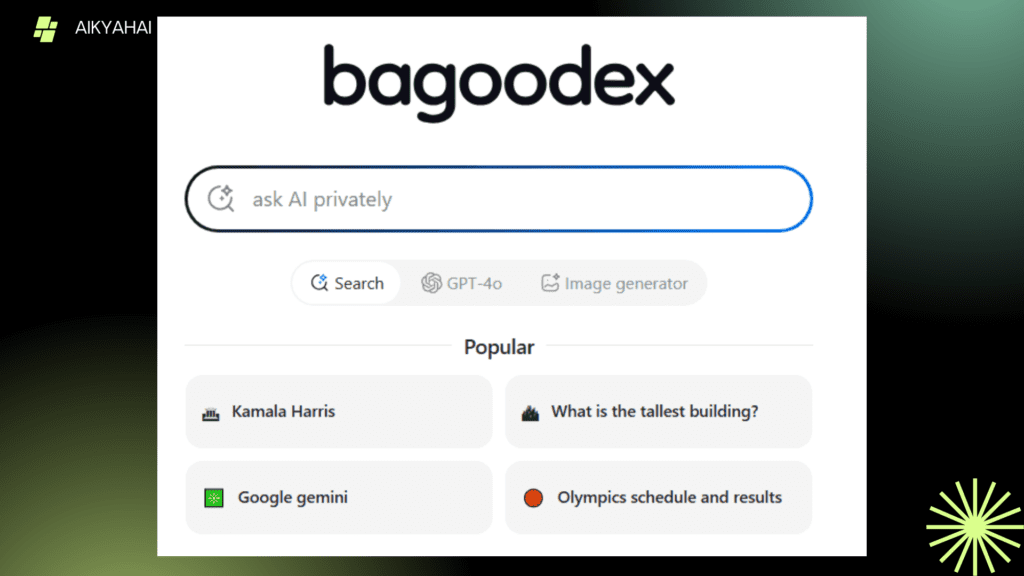 BAGOODEX AI SEARCH ENGINE  क्या है